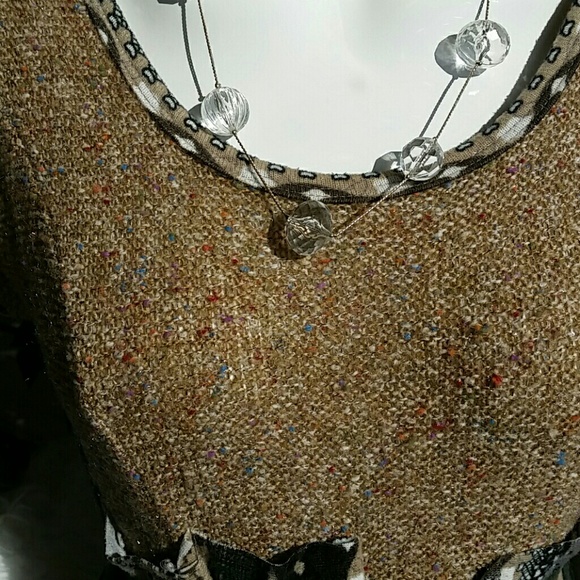 Lulu H Paris Knit Patchwork Dress Size Small/Medium - Picture 7 of 10